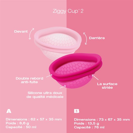Disque menstruel Ziggy Cup 2 Intimina